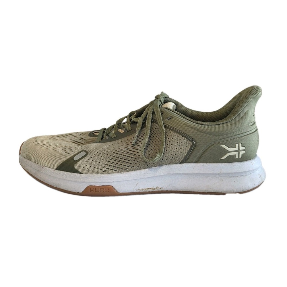 Kuru Atom Fusion Men's 12 Olive Green Athletic Running Shoes Sneakers Foot Pain